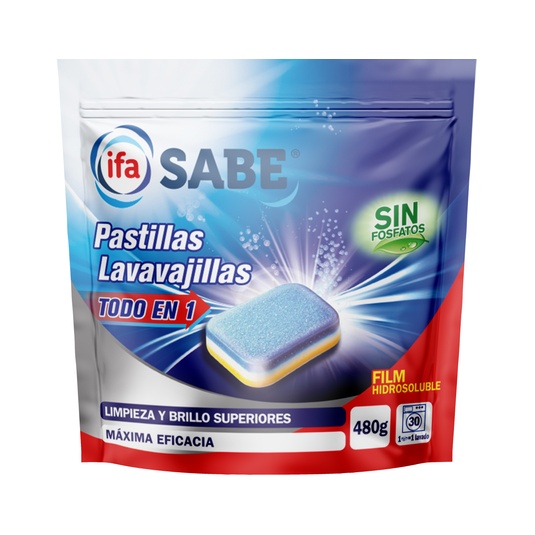 PASTILLAS LAVAVAJILLAS TODO EN UNO SIN INSERT DOYPACK 30 UDS