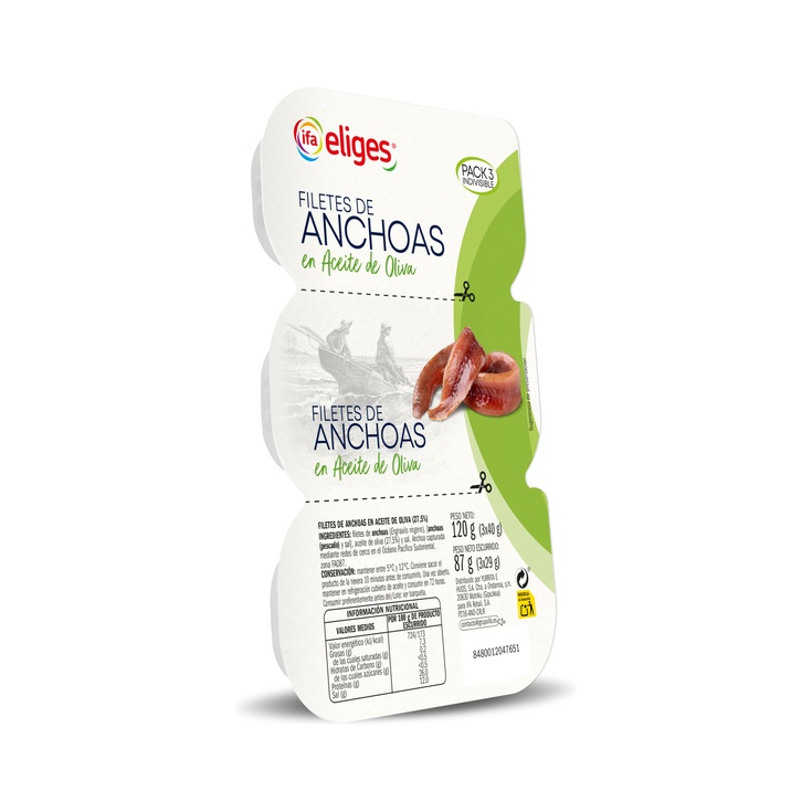 Anchoas en Aceite de Oliva Pack de 3 Unidades de 29 g