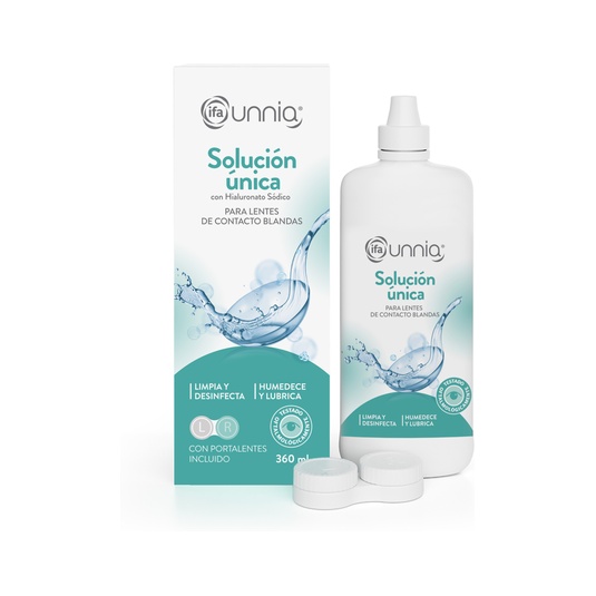 Solucion Unica Para Lentes De Contacto Botella 360 Ml 