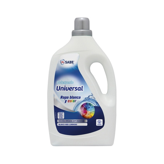 DETERGENTE LIQUIDO UNIVERSAL 50 LAVADOS BOTELLA 3 L