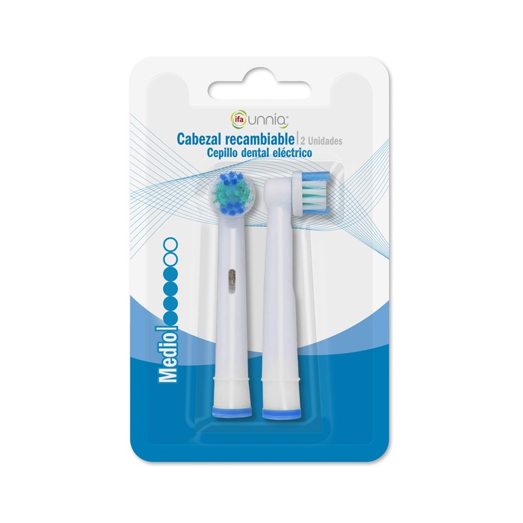 Recambio para Cepillo Dental Eléctrico Estuche 2 Unidades