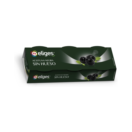Aceituna Negra Sin Hueso Pack de 3 Unidades de 50 g