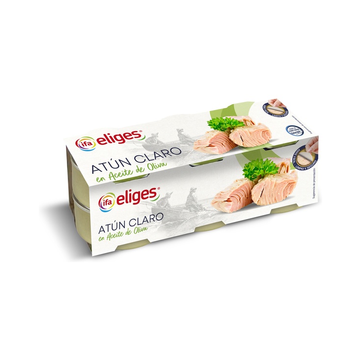 Atún Claro en Aceite de Oliva Abre Fácil Pack de 6 Unidades 