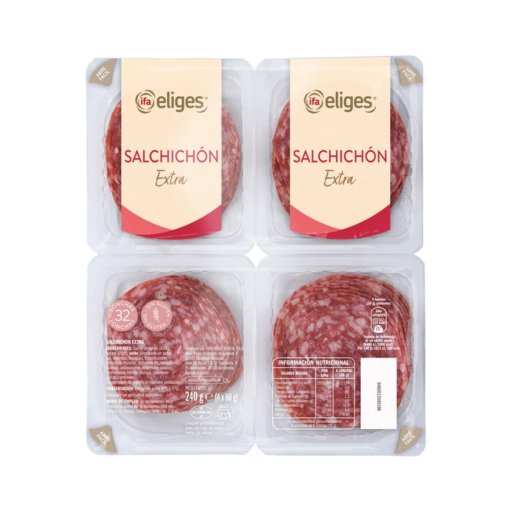 Salchichon Extra (picado Grueso) 4* 60gr