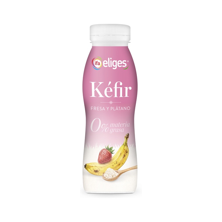KEFIR BEBIBLE 0% 250G FRESA/PLÁTANO