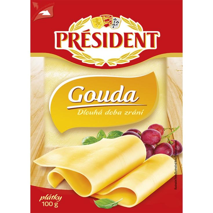 Queso gouda en lonchas - Président - 100g