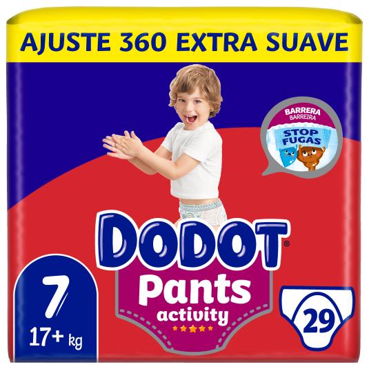 Pants pañales de 17 kg Talla 7 - 29 uds