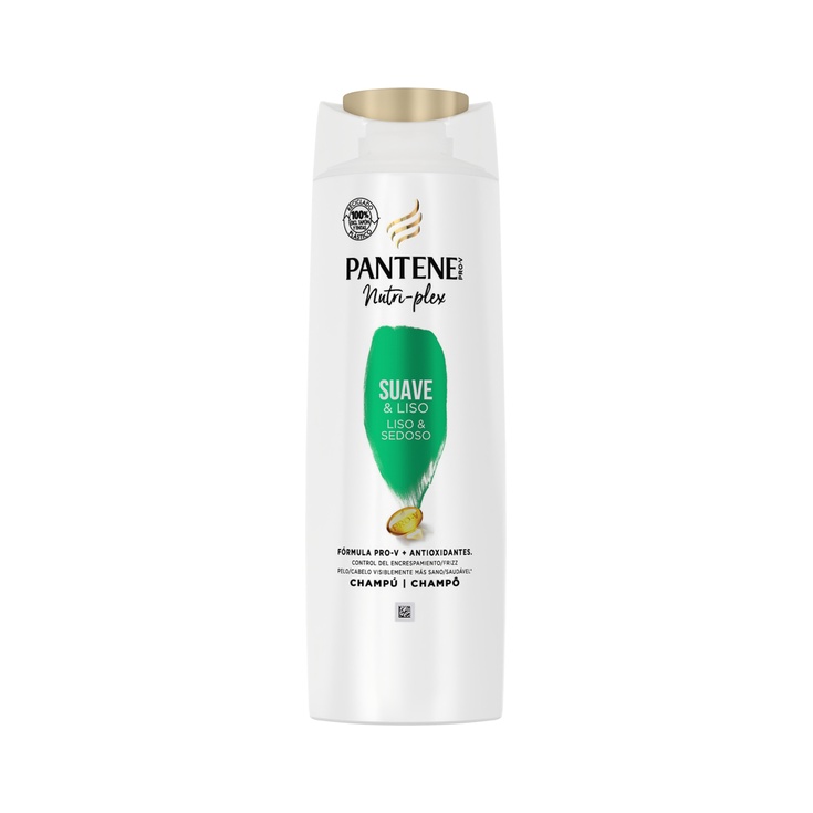 champú Suave & Liso frasco 625 ml para rizos encrespados