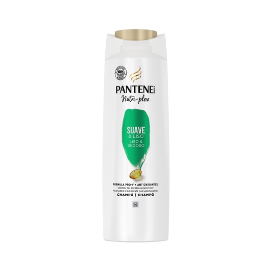 champú Suave & Liso frasco 625 ml para rizos encrespados