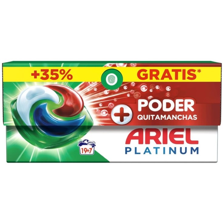 Cápsulas detergente + poder quitamanchas - 19+7