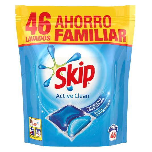 Detergente cápsulas Active Clean - Skip - 46 lavados