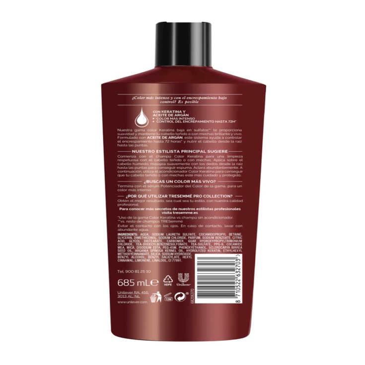 Champú color Keratina 685ml