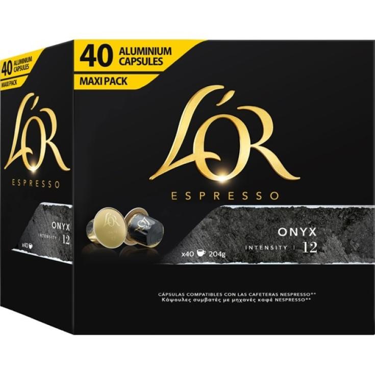 Café cápsulas Onyx Intensidad 12 - L'Or - 40 uds