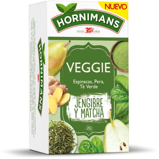 Veggie - Jengibre y Matcha 20 uds