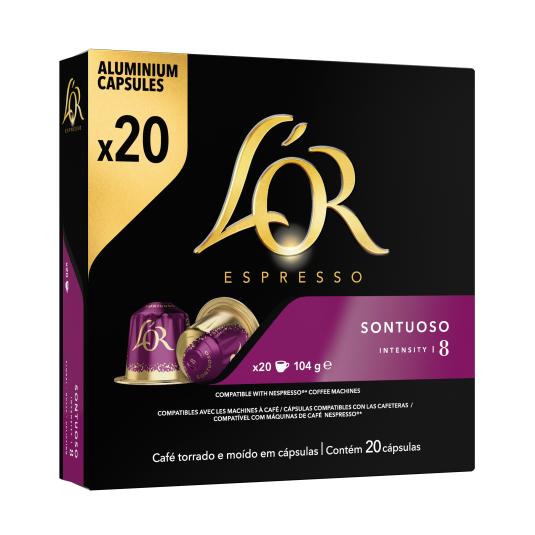 Café cápsulas Sontuoso - L'Or - 20 uds