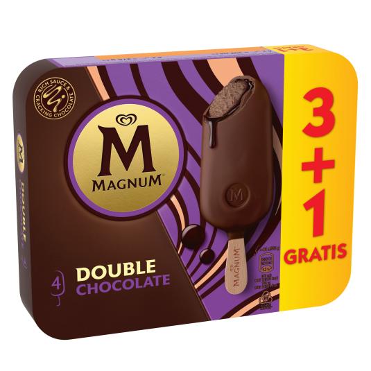 Helado doble chocolate 4x69g