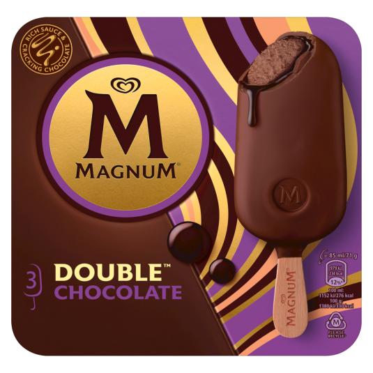 Helado Double Chocolate - Magnum - 3x85ml