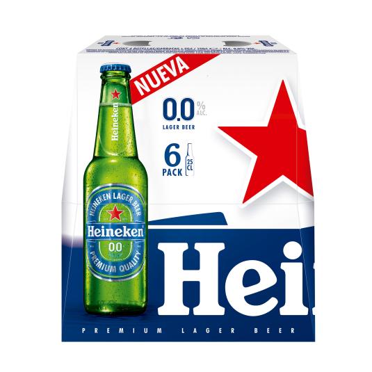 Cerveza 0,0% - Heineken - 6x25cl
