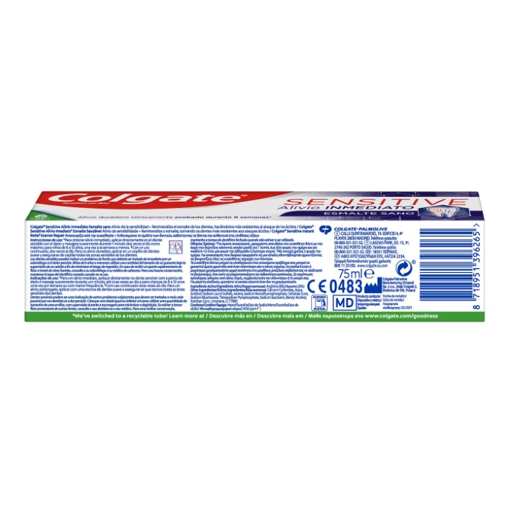 Dentífrico sensitive alivio inmediato 75ml