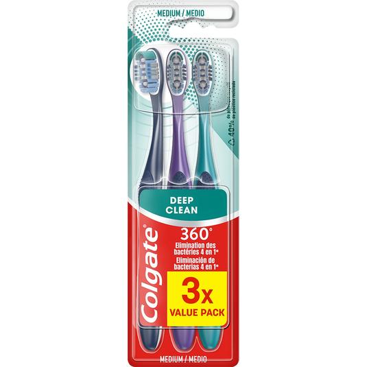 Cepillo dental Deep Clean 360 º 4 en 1 blister 3 uds