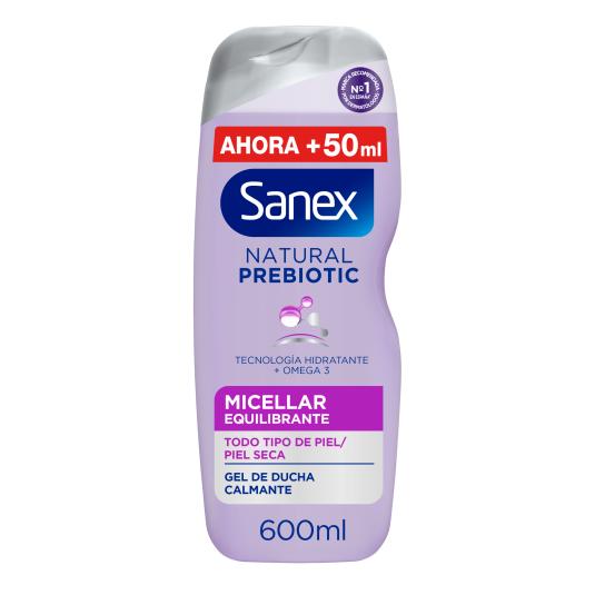 Gel de ducha natural prebiotic micellar - Sanex - 600ml