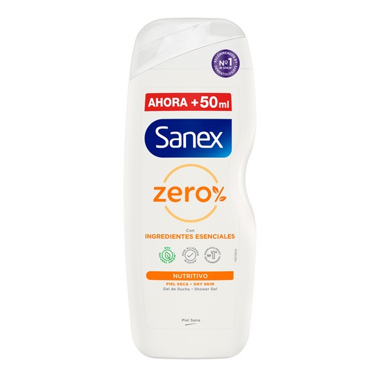 Gel de ducha Zero nutritivo - Sanex - 600ml