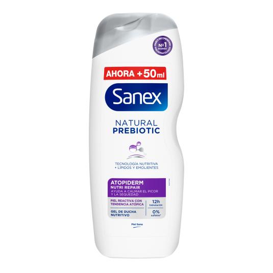 Gel de ducha natural prebiotic atopiderm - Sanex - 600ml