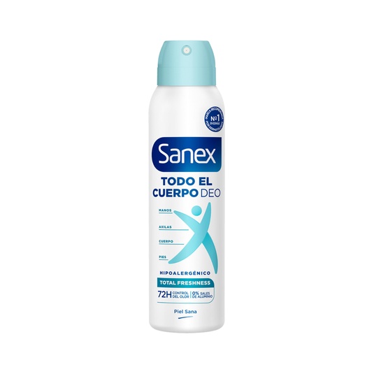 DESODORANTE TODO EL CUERPO HIPOALERGÉNICO. FRESCOR TOTAL 72H