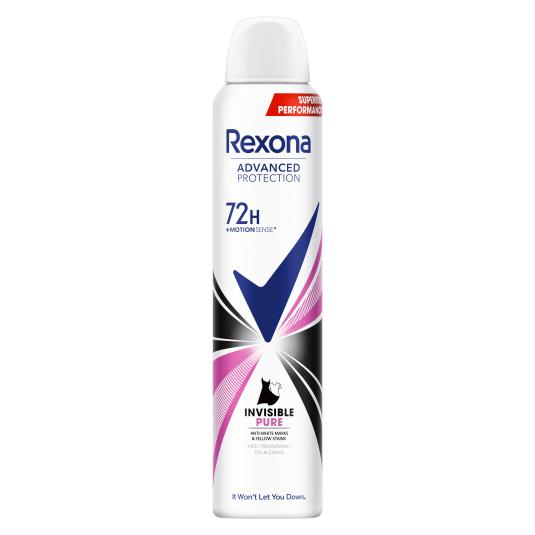 Desodorante Invisible Pure 72h - Rexona - 200ml