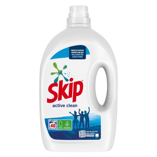 Detergente líquido Active clean Skip - 40 lavados