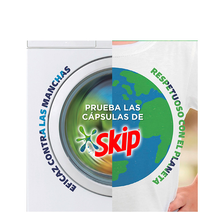 Detergente cápsulas 3 en 1 Mimosín - Skip - 22 lavados