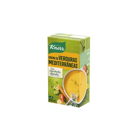 Crema de verduras mediterráneas brik 500ml