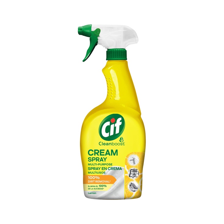 Cleanboost limpiador multiusos limón spray en crema