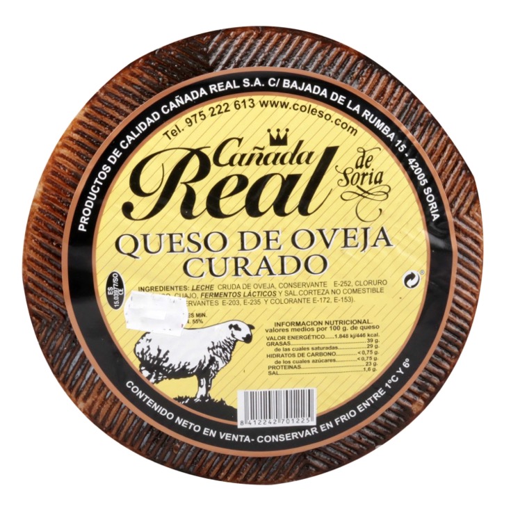 Queso Puro Oveja Leche Cruda Cañada Real 400Grs