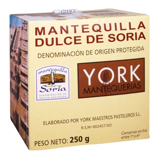 Mantequilla De Soria Dulce Mantequerías York 250Grs