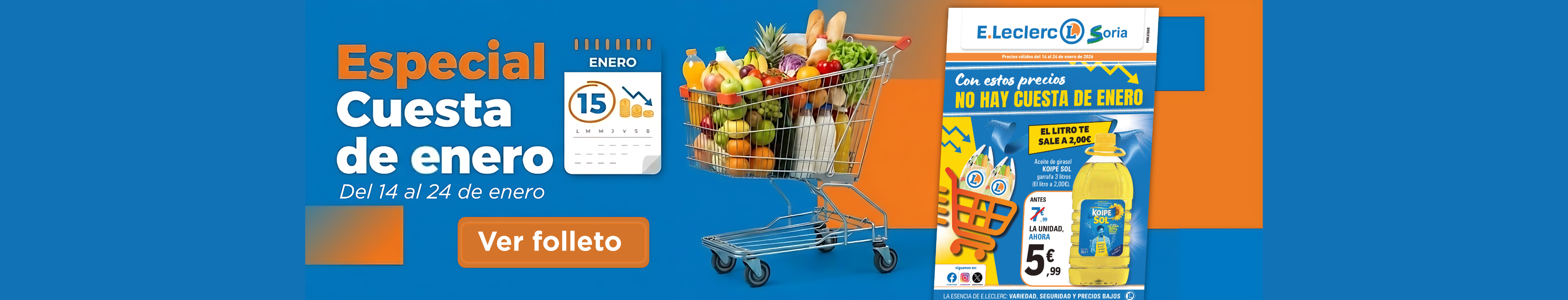 Oferta E.Leclerc Soria - No hay cuesta de enero